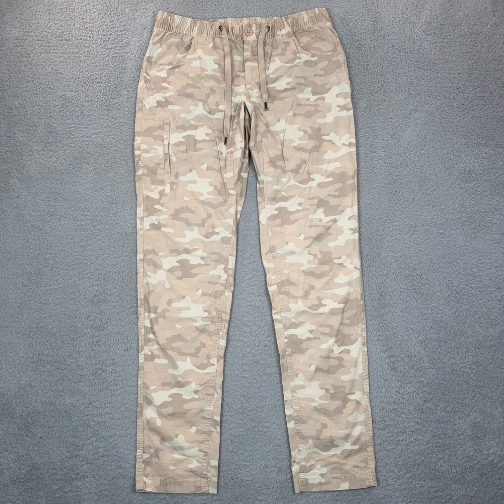 BYLT Basics Mens Weekender Pant Desert Camo Ripstop Slim Jogger Cargo Tan Large
